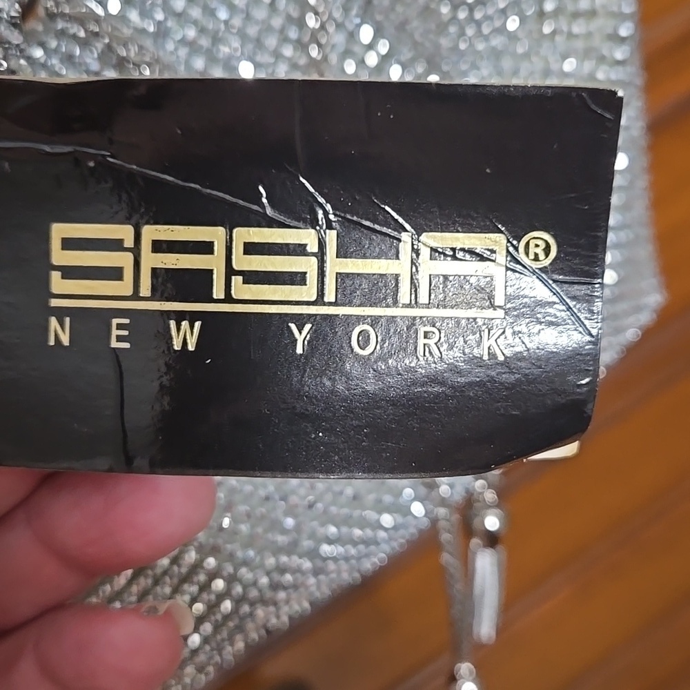 Sasha Silver Rhinestone Women's Bag NWT - Picture 3 of 7